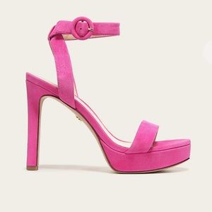 Veronica Beard 5.5 Darcelle Heel in Fuchsia NWT